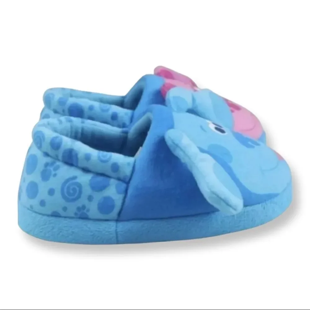 Blue Blues Clues Magenta Slip On Slippers Toddler size 9/10. NWT!